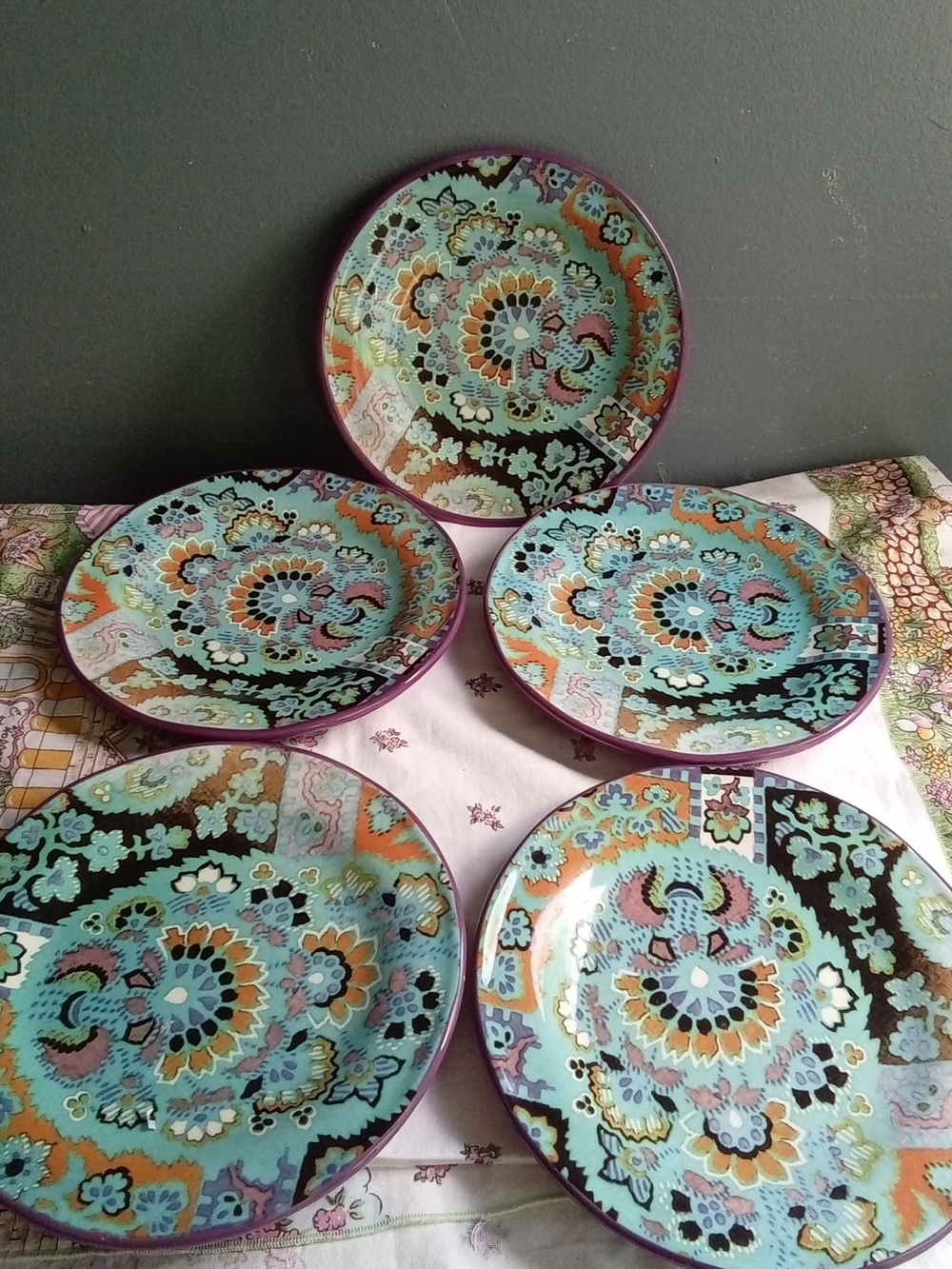 Tracy‎ Porter Poetic Wanderlust Certified International Salad Plates Set of 5
